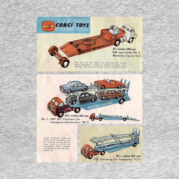 Vintage Corgi Car Transporter 1963 by Blueasri